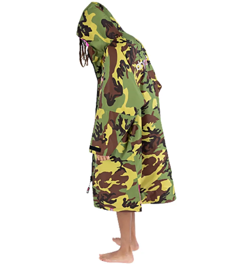 Dryrobe Adult Advance Long Sleeve Change Robe V3 S Camo Pink-5